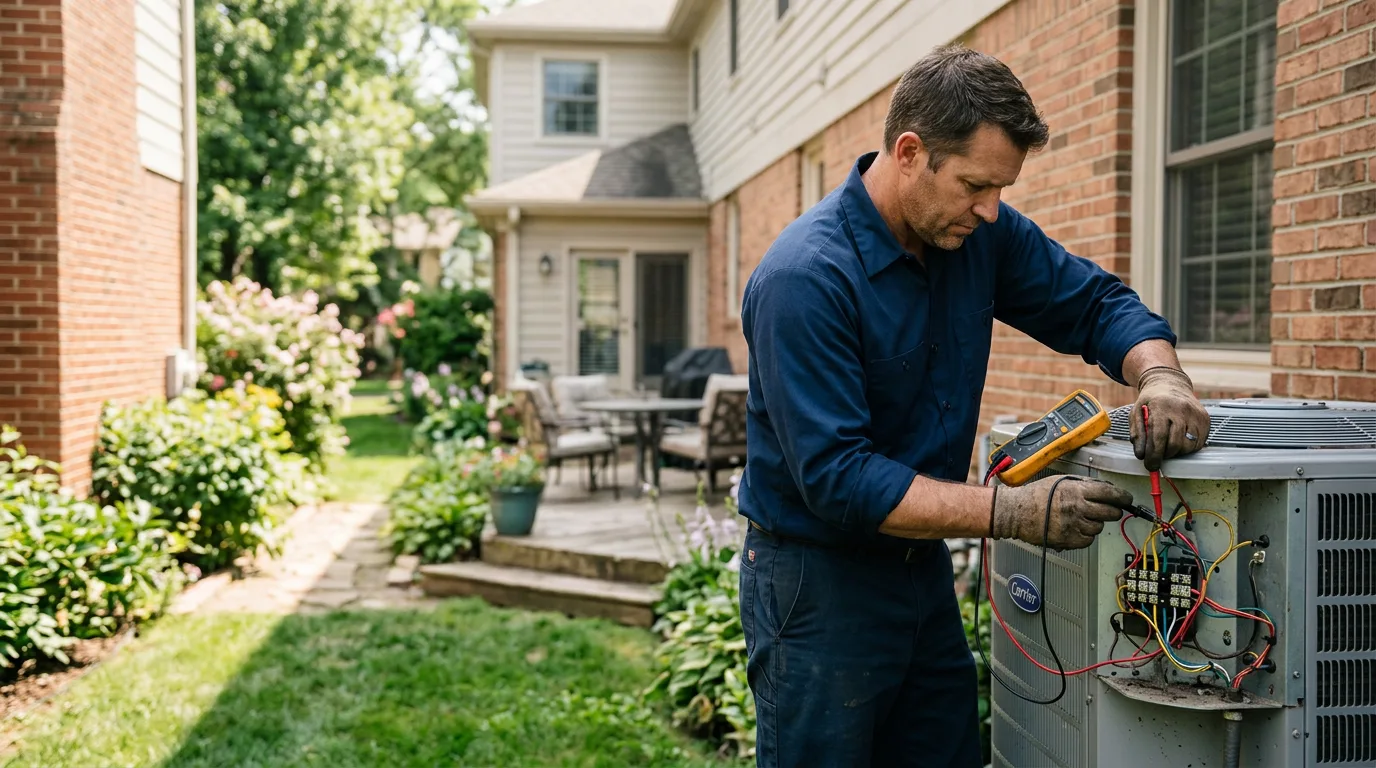 HVAC technician working near Centreville, VA